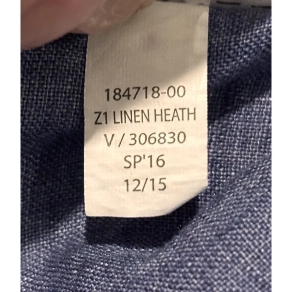 Banana Republic Mens XL Blue 100% Linen Camden Fit Button Down Long Sleeve Shirt